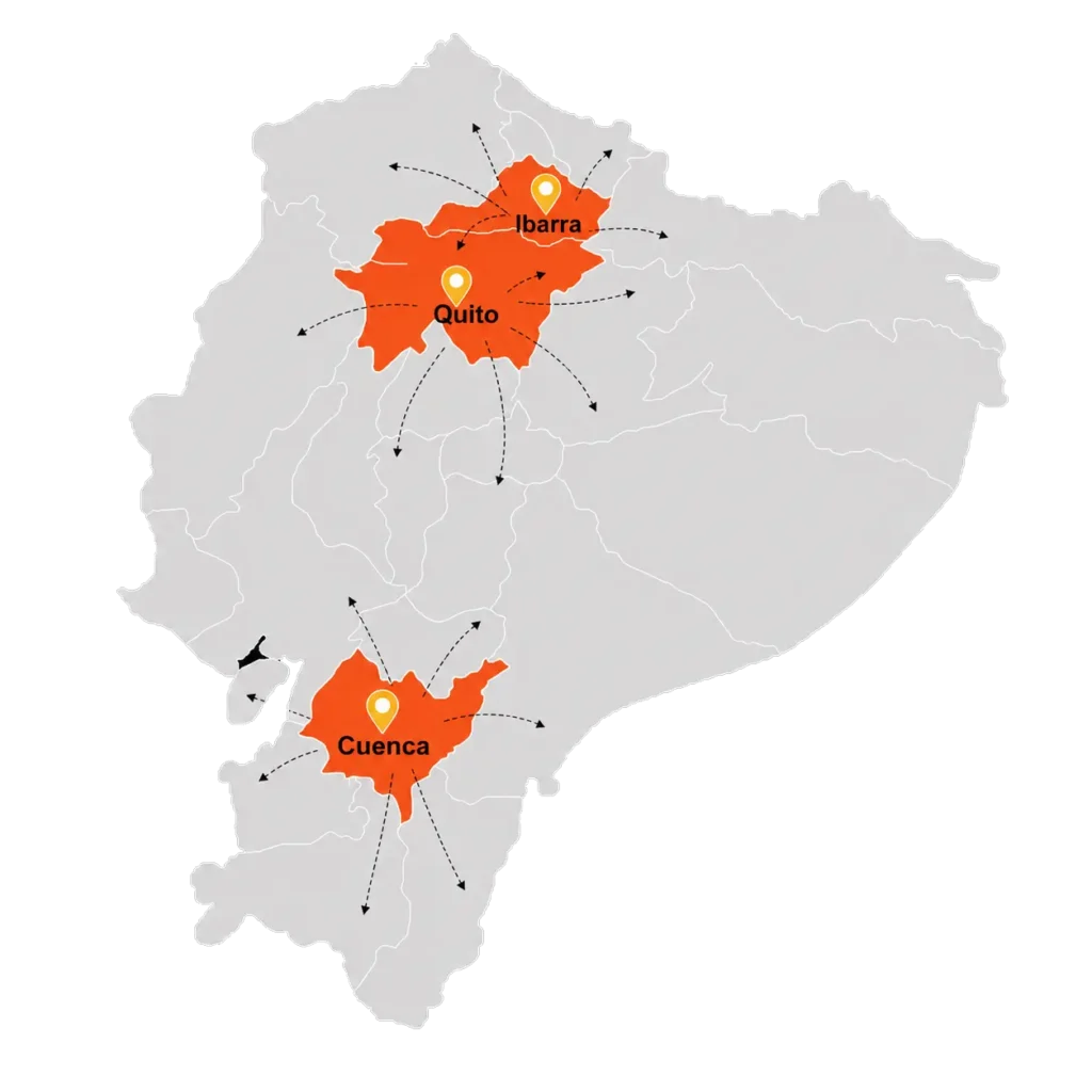 ecuador vertical vidrio